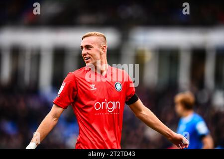 Peterborough, Royaume-Uni. 21 octobre 2023. Kian Phillips (22 Wycombe Wanderers) lors du match Sky Bet League 1 entre Peterborough et Wycombe Wanderers à London Road, Peterborough le samedi 21 octobre 2023. (Photo : Kevin Hodgson | MI News) crédit : MI News & Sport / Alamy Live News Banque D'Images