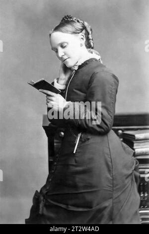 Frances Ridley Havergal (1836-1879), auteure d'hymnes chrétiens anglais et poète, dans un portrait d'Elliott & Fry. (c1875) Banque D'Images
