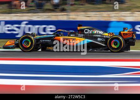 Oscar Piastri (AUS) McLaren F1 Team en FORMULE 1 LENOVO UNITED STATES GRAND PRIX 2023 - Oct19 à Oct22 2023 circuit of Americas, Austin, Texas, Banque D'Images