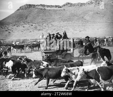 Tournage en Arizona pour RED RIVER 1948 avec JOHN WAYNE réalisateur HOWARD HAWKS Story BORDEN CHASE musique DIMITRI TIOMKIN Monterey Productions / United Artists Banque D'Images