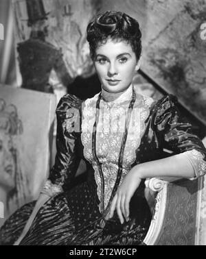 JEAN SIMMONS Portrait de SI LONGTEMPS À LA FOIRE 1950 réalisé par ANTHONY DARNBOROUGH et TERENCE FISHER roman ANTHONY THORNE Costume Design ELIZABETH HAFFENDEN musique BENJAMIN FRANKEL Gainsborough / GFD Banque D'Images