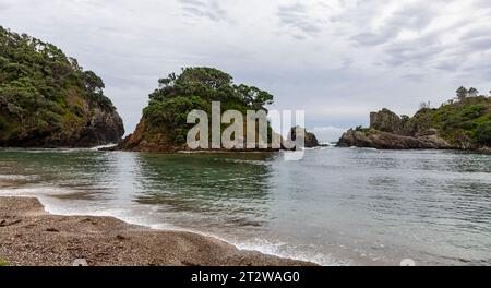 Bay of Islands, Motuarohia Island (également connue sous le nom de Roberton Island), Nouvelle-Zélande Banque D'Images