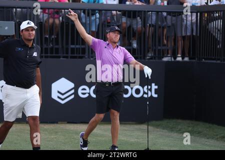 Miami, Floride, États-Unis. 21 octobre 2023. Talor Gooch au championnat par équipe LIV Golf au Trump National Doral à Miami, Floride, le 21 octobre 2023. Crédit : Mpi34/Media Punch/Alamy Live News Banque D'Images