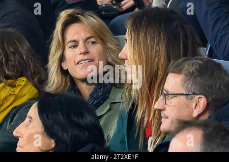 Saint Denis, France. 21 octobre 2023. Amélie Mauresmo participe à la coupe du monde de Rugby, France., . À Paris, France. Photo de Laurent Zabulon/ABACAPRESS.COM crédit : Abaca Press/Alamy Live News Banque D'Images