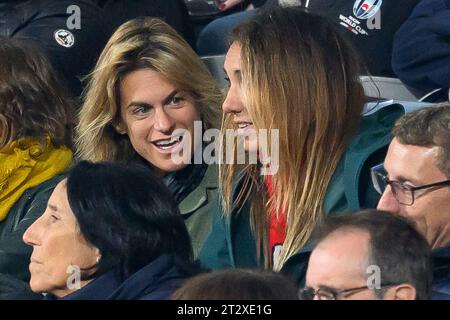 Saint Denis, France. 21 octobre 2023. Amélie Mauresmo participe à la coupe du monde de Rugby, France., . À Paris, France. Photo de Laurent Zabulon/ABACAPRESS.COM crédit : Abaca Press/Alamy Live News Banque D'Images