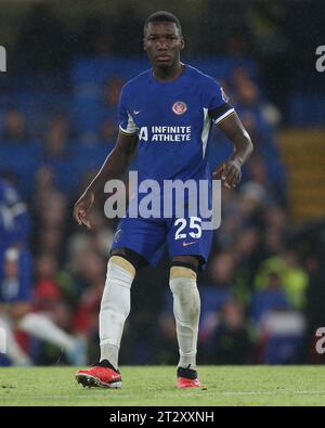 Moises Caicedo de Chelsea. - Chelsea contre Arsenal, Premier League, Stamford Bridge Stadium, Londres, Royaume-Uni - 21 octobre 2023.. Usage éditorial uniquement - des restrictions DataCo s'appliquent Banque D'Images