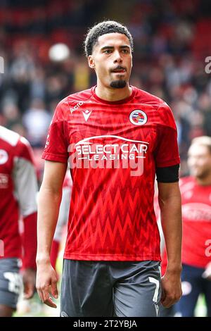 Harvey Knibbs de Reading lors du match de Sky Bet League 1 entre Charlton Athletic et Reading à The Valley, Londres le samedi 21 octobre 2023. (Photo : Tom West | MI News) Banque D'Images