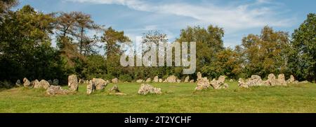 The King's Men, Rollright Stones, Little Rollright, Oxfordshire, Angleterre Banque D'Images