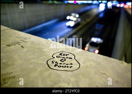 Viaduc du Pont de l'Alma à Paris. L'endroit où Lady Diana Frances Spenser est morte dans un accident de voiture en août 1977.France. vvbvanbree fotografie Banque D'Images