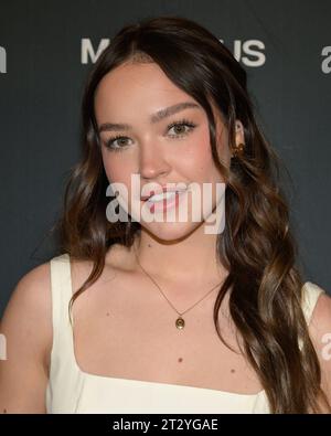 Hollywood, Californie, États-Unis. 21 octobre 2023. Sadie Stanley. GO Campaign s 17e gala annuel GO à Citizen News. Copyright photo : xBillyxBennight/AdMediax/MediaPunchx crédit : Imago/Alamy Live News Banque D'Images
