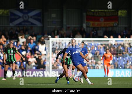 Londres, Royaume-Uni. 22 octobre 2023. Londres, 22 octobre 2023 : Lauren James (10 Chelsea) au tournant lors du match de Barclays FA Womens Super League entre Chelsea et Brighton Hove Albion à Kingsmeadow, Londres, Angleterre. (Pedro Soares/SPP) crédit : SPP Sport Press photo. /Alamy Live News Banque D'Images