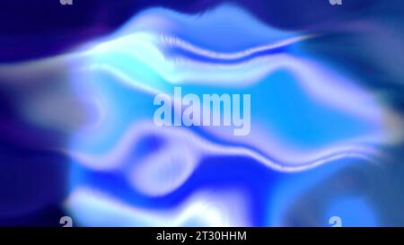 Taches bleues et violettes. Mouvement. Des taches lumineuses comme de la fumée faite en abstraction pulvérisée sur tout l'écran. Banque D'Images