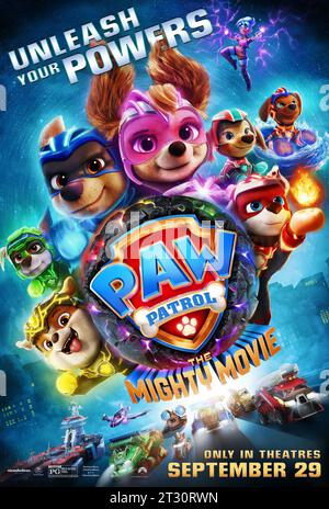 Affiche du film PAW PATROL The Mighty Banque D'Images