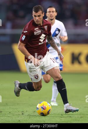 Turin, Italie. 21 octobre 2023. Pietro Pellegri du Torino FC pendant le match de Serie A au Stadio Grande Torino, Turin. Le crédit photo devrait se lire : Jonathan Moscrop/Sportimage crédit : Sportimage Ltd/Alamy Live News Banque D'Images