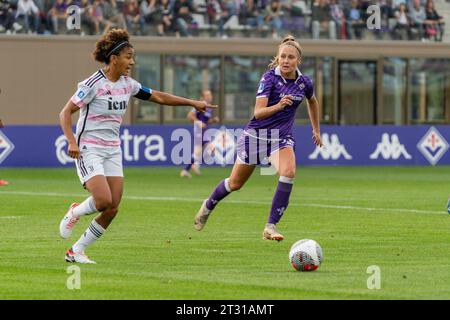 Florence, Italie, 22 octobre 2023 : Sara Gama (Juventus 3) lors du match de Serie A Women League entre Fiorentina Women et Juventus Women au Viola Park à Florence, Italie. (/SPP) crédit : SPP Sport Press photo. /Alamy Live News Banque D'Images