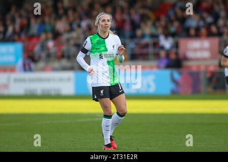 Londres, Royaume-Uni. 22 octobre 2023. Londres, Angleterre, 21 octobre 2023 : Missy Bo Kearns (7 Liverpool) en action lors du match de la FA Women's Super League entre West Ham United et Liverpool au Chigwell Construction Stadium à Londres, Angleterre (Alexander Canillas/SPP) crédit : SPP Sport Press photo. /Alamy Live News Banque D'Images