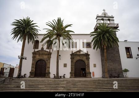 La façade du monastère de San Francisco (Convento de San Francisco). La petite ville de Garachico sur la côte nord de Tenerife. Îles Canaries. S Banque D'Images