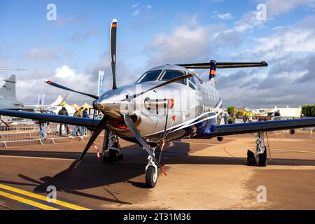 Pilatus PC-12NGX, exposé statique au Royal International Air Tattoo 2023. Banque D'Images