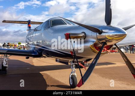 Pilatus PC-12NGX, exposé statique au Royal International Air Tattoo 2023. Banque D'Images