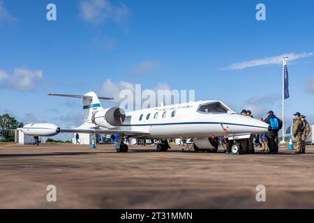 United States Air Force - Learjet 35 C-21a, exposé statique au Royal International Air Tattoo 2023. Banque D'Images