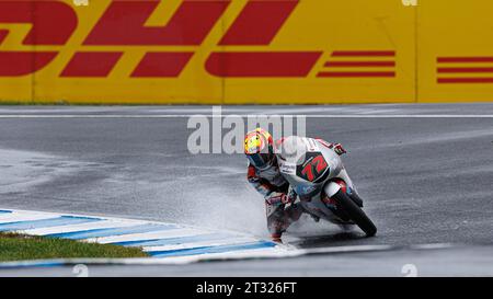 Melbourne, Australie. 22 octobre 2023. Melbourne, Australie, dimanche 22 octobre : Taiyo FURUSATO, Honda Moto3 72 lors du MotoGP Australian Motorcyle Grand Prix 2023. Image, photo et copyright © PETERSON Mark ATP Images (PETERSON Mark/ATP/SPP) crédit : SPP Sport Press photo. /Alamy Live News Banque D'Images