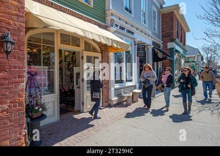 Ville historique Niagara on the Lake fin avril en Ontario, Canada. Banque D'Images