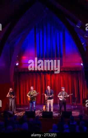 The fugitives, groupe de musique folk-roots acoustique, Rogue Folk Club, Vancouver, BC, Canada Banque D'Images