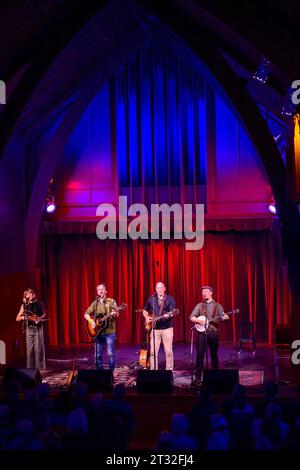 The fugitives, groupe de musique folk-roots acoustique, Rogue Folk Club, Vancouver, BC, Canada Banque D'Images