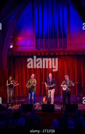 The fugitives, groupe de musique folk-roots acoustique, Rogue Folk Club, Vancouver, BC, Canada Banque D'Images