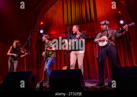 The fugitives, groupe de musique folk-roots acoustique, Rogue Folk Club, Vancouver, BC, Canada Banque D'Images