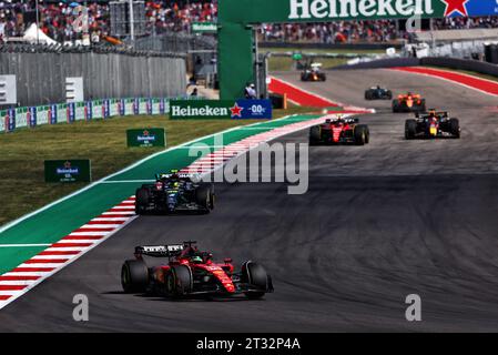 Austin, États-Unis. 22 octobre 2023. Charles Leclerc (mon) Ferrari SF-23. Championnat du monde de Formule 1, Rd 19, Grand Prix des États-Unis, dimanche 22 octobre 2023. Circuit des Amériques, Austin, Texas, États-Unis. Crédit : James Moy/Alamy Live News Banque D'Images