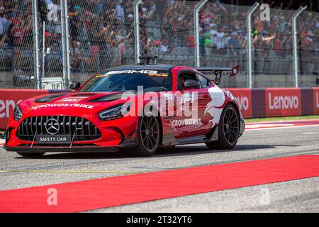 Voiture de sécurité - Mercedes AMG GT Black Series pendant la course du dimanche de FORMULE 1 LENOVO UNITED STATES GRAND PRIX 2023 - Oct19 à Oct22 2023 circuit d'Amer Banque D'Images