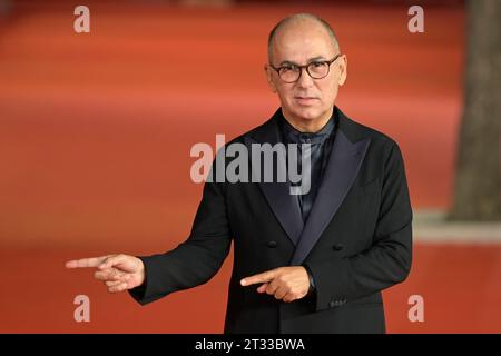 Rome, Italie. 22 octobre 2023. Ferzan Ozpetek assiste au tapis rouge du film Nuovo Olimpo au Rome film Fest 2023 à l'Auditorium Parco della Musica. Crédit : SOPA Images Limited/Alamy Live News Banque D'Images