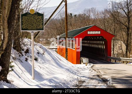 Pont Chiselville Bennington, Vermont, Etats-Unis Banque D'Images