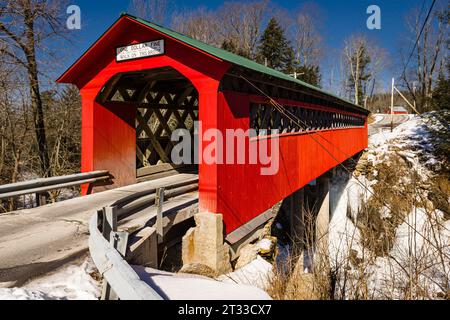 Pont Chiselville Bennington, Vermont, Etats-Unis Banque D'Images