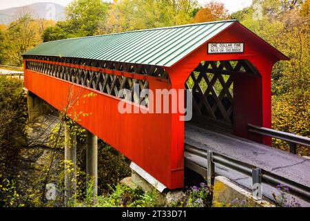 Pont Chiselville Bennington, Vermont, Etats-Unis Banque D'Images