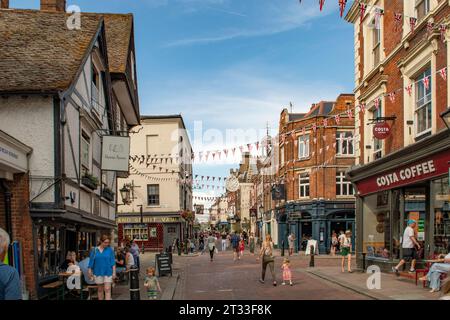 High Street, Rochester, Kent, Angleterre Banque D'Images
