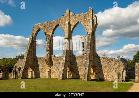 Ruines de Bayham Old Abbey, Tunbridge Wells, Kent, Angleterre Banque D'Images