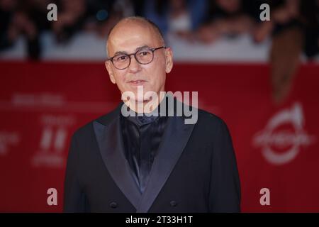 Rome, Italie - 22 octobre 2023 : Ferzan Ozpetek assiste au tapis rouge du film “Nuovo Olimpo” au Festival du film de Rome 2023 à l’Auditorium Parco della Musica. Banque D'Images