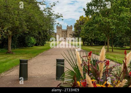 The long Walk Entrance, Windsor Castle, Windsor, Berkshire, Angleterre Banque D'Images