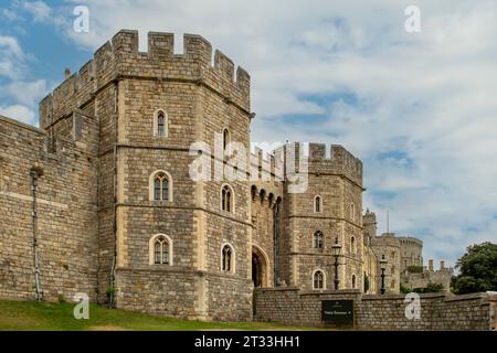 Henry VIII Gateway, Windsor Castle, Windsor, Berkshire, Angleterre Banque D'Images