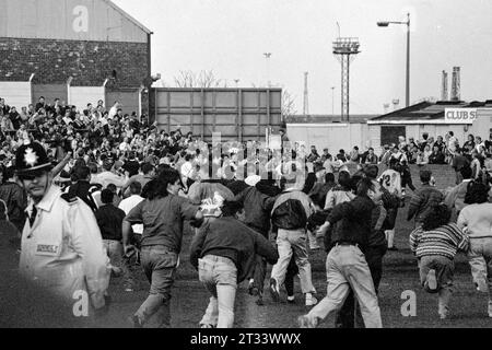 Hartlepool United contre Northampton Town 1991 Banque D'Images