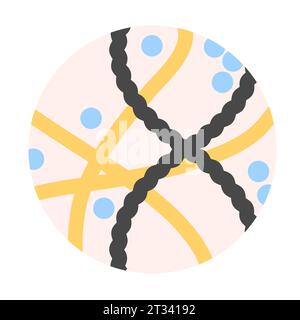 Gros plan de cellules de peau de molécule de protéine de peptide de collagène Illustration de Vecteur