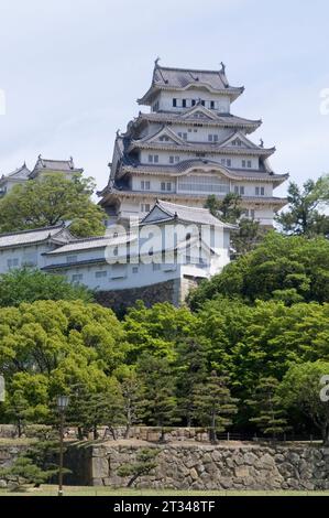 Le château de Himeji au Japon. Banque D'Images