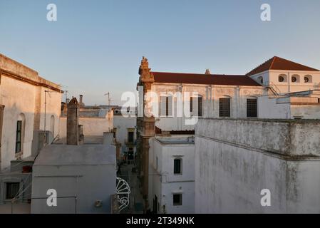 La basilique historique de Sainte Agathe la Vierge à Gallipoli, Italie Banque D'Images