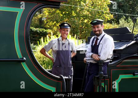 Vues générales du Bluebell Railway à East Sussex, Royaume-Uni. Banque D'Images