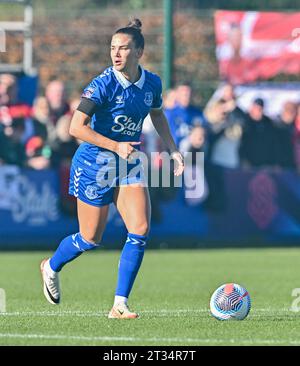 Walton Hall Park, Liverpool, Merseyside, Angleterre. 22 octobre 2023. , Lors de l'Everton Women V Manchester United Women football Club au Walton Hall Park, dans la Super League féminine de Barclays/Super League féminine. (Image de crédit : ©Cody Froggatt/Alamy Live News) Banque D'Images