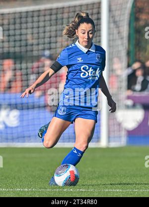 Walton Hall Park, Liverpool, Merseyside, Angleterre. 22 octobre 2023. , Lors de l'Everton Women V Manchester United Women football Club au Walton Hall Park, dans la Super League féminine de Barclays/Super League féminine. (Image de crédit : ©Cody Froggatt/Alamy Live News) Banque D'Images