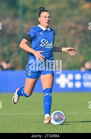 Walton Hall Park, Liverpool, Merseyside, Angleterre. 22 octobre 2023. , Lors de l'Everton Women V Manchester United Women football Club au Walton Hall Park, dans la Super League féminine de Barclays/Super League féminine. (Image de crédit : ©Cody Froggatt/Alamy Live News) Banque D'Images