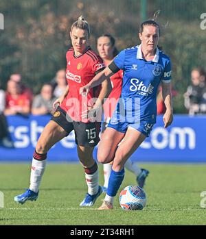 Walton Hall Park, Liverpool, Merseyside, Angleterre. 22 octobre 2023. , Lors de l'Everton Women V Manchester United Women football Club au Walton Hall Park, dans la Super League féminine de Barclays/Super League féminine. (Image de crédit : ©Cody Froggatt/Alamy Live News) Banque D'Images